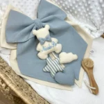Fiocco nascita doppio bimbo personalizzato