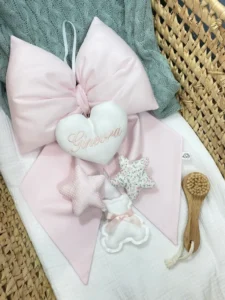 Fiocco Nascita Personalizzato Rosa