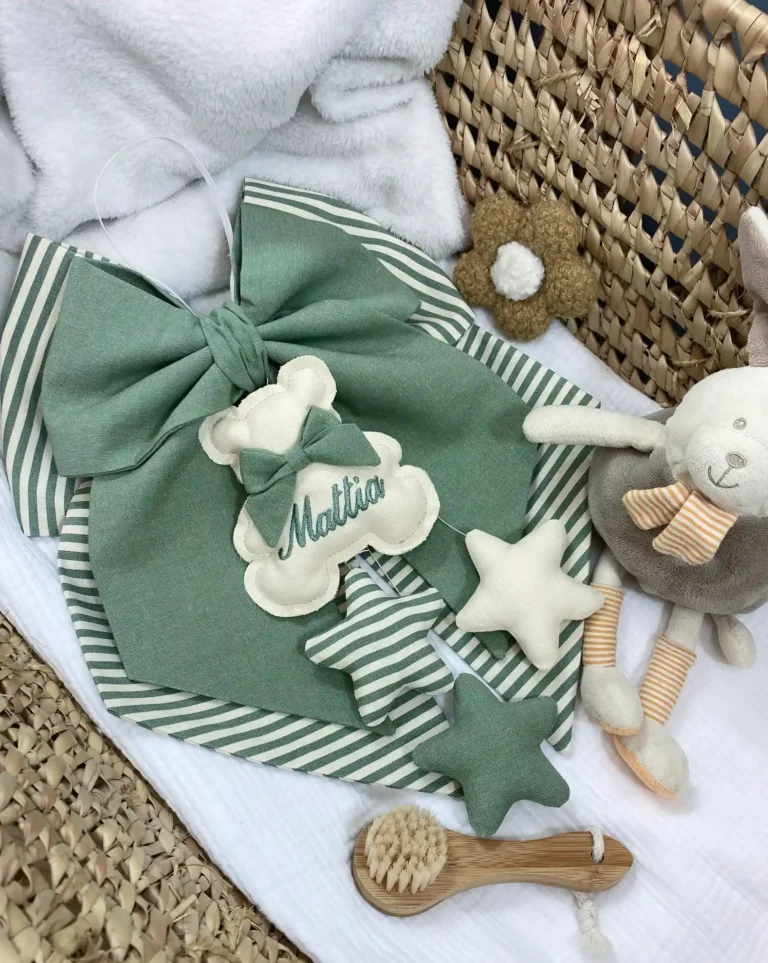 Fiocco nascita bimbo variante verde