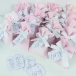 Sacchetti Portaconfetti Bimba Rosa
