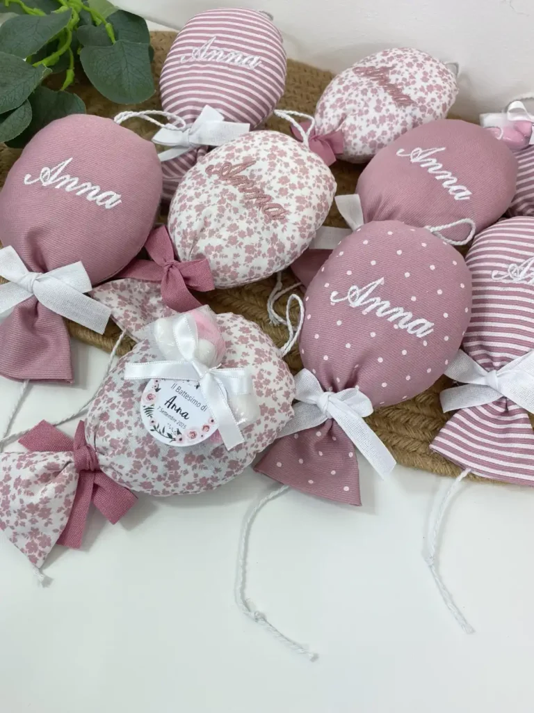 bomboniera palloncino rosa bimba