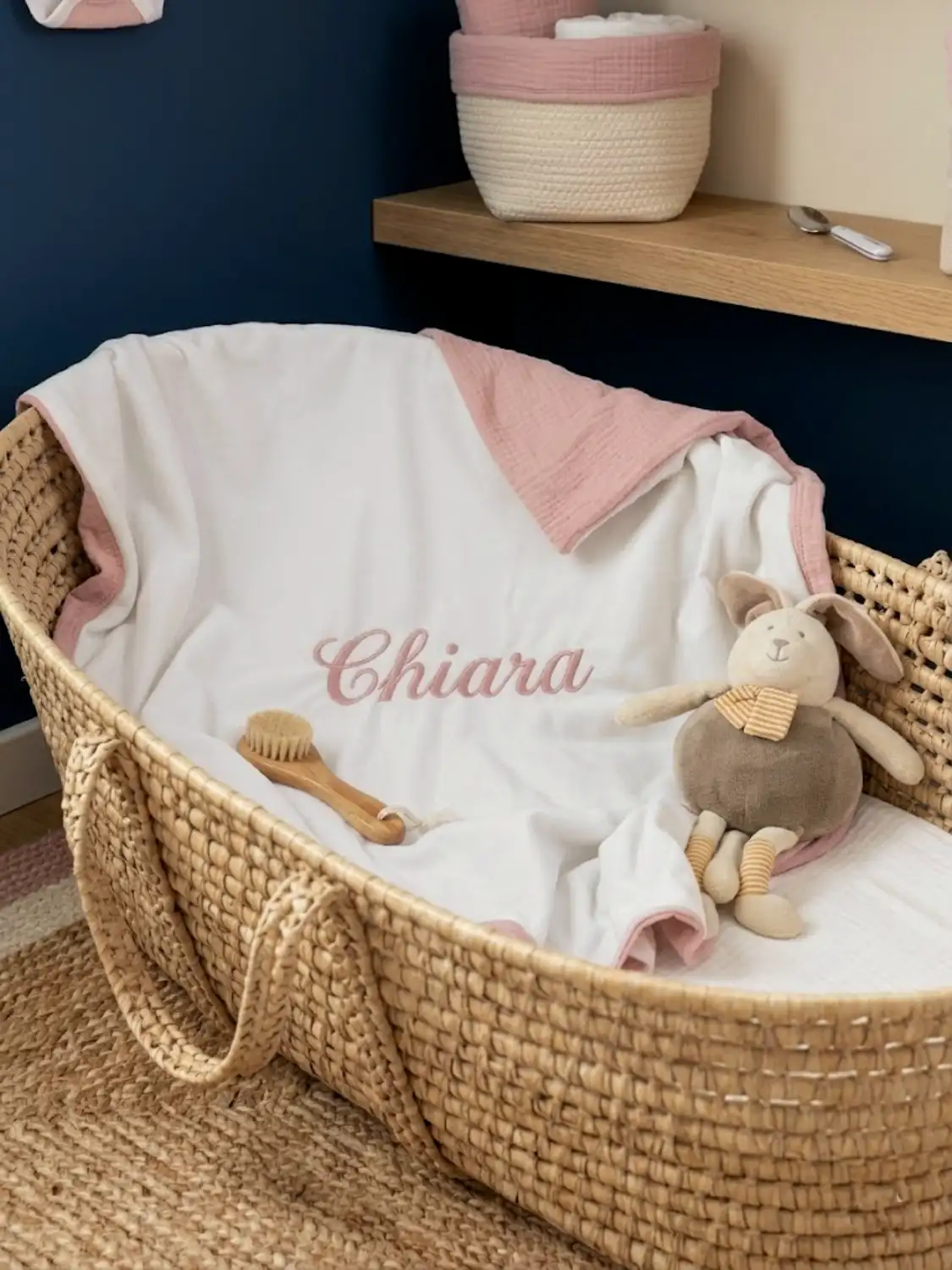 copertina neonata personalizzata pile