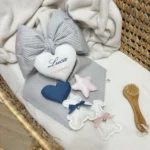Creazione su misura- Fiocco gemelli grigio