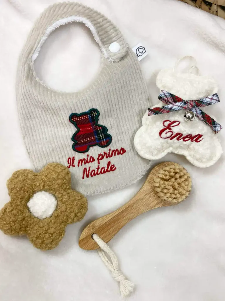 bavaglino natalizio personalizzato bimbo