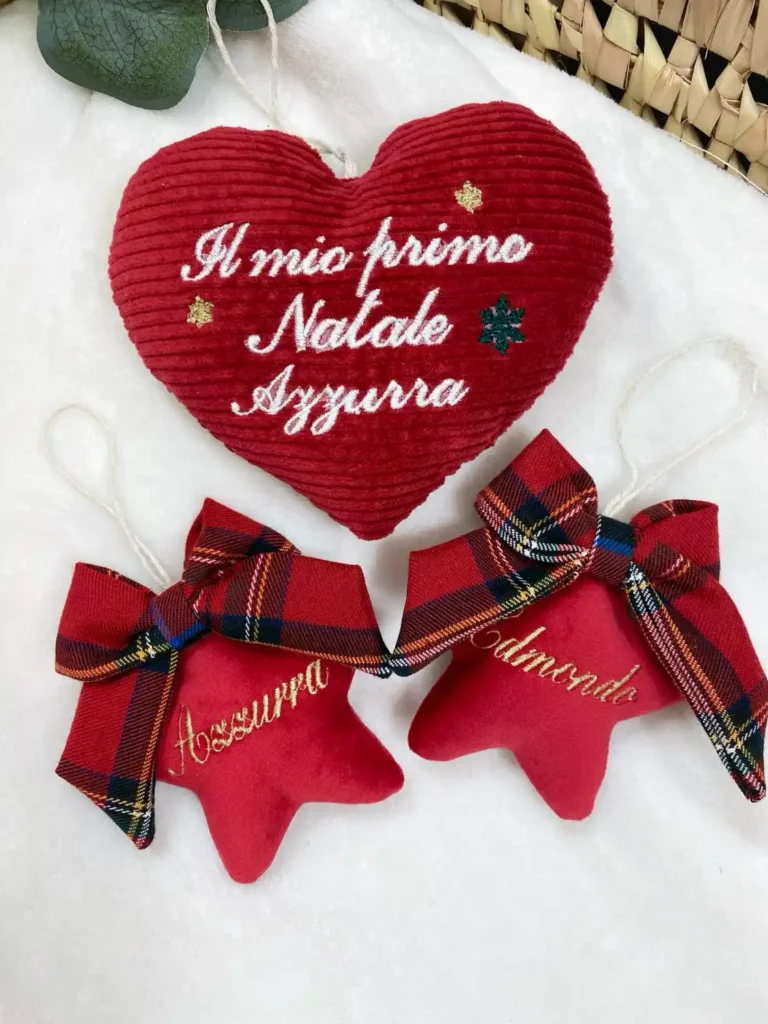 cuore di Natale personalizzato