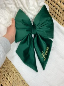 fiocco natale velluto personalizzato