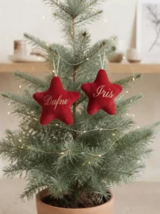stelle in velluto per albero di Natale